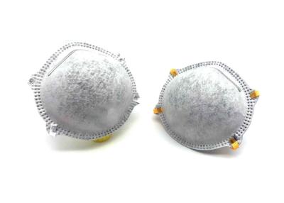 China Máscara de poeira durável do filtro do carbono grampo de alumínio ajustável bacteriano do nariz de 4 camadas anti à venda