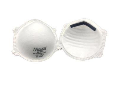 China Cup Shaped Anti Pollution Dust Mask For Construction / Mining / Textile for sale