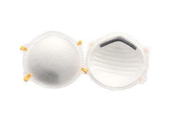 China White Color FFP2 Dust Mask , FFP2 Nr D Mask For Cycling / Camping / Travel for sale