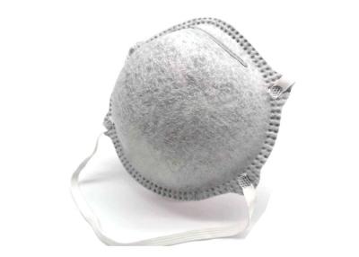 China Easy Breathing Dust Respirator Mask FFP2 Gray Color Non Woven Fabric Material for sale