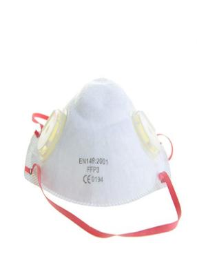 China 4 Ply Antibacterial Face Mask Breathable With Two Valves / Red Head Straps for sale