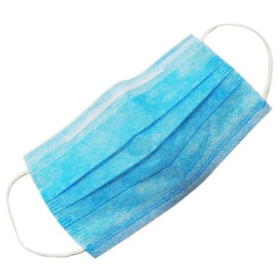 China Eco Friendly Blue 3 Ply Face Mask , Disposable Non Woven Mask Non Irritating for sale