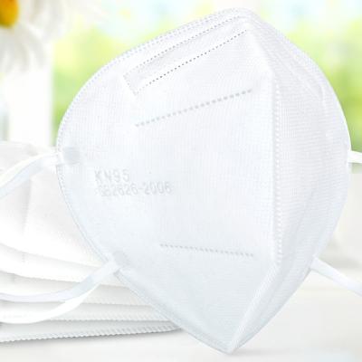China Anti Dust KN95 Mask Filter Non Woven Facial Respirator Disposable 3 Ply Face Mask for sale