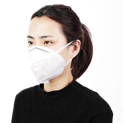 China Máscara lisa da dobra protetora da segurança, máscara N95 descartável com eficiência alta do filtro à venda