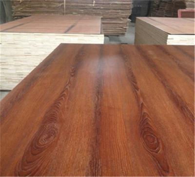 China 1220*2440*16,17,18mm poplar core E1/E2 glue melamine laminated plywood for sale
