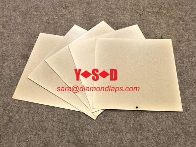 China Electroplated Thin Diamond Flat Lap Discs square shape Single Side Coated en venta