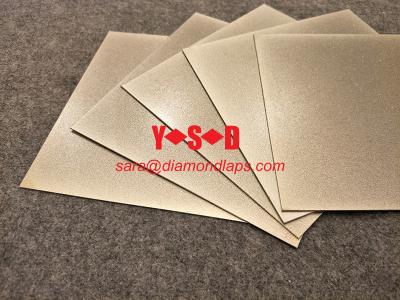 China Square Flat Lap Thin Diamond Disc Steel Backing Electroplated Coating for sale