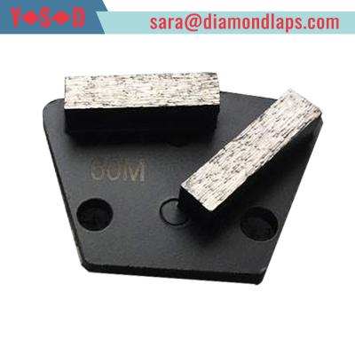 China Trapezoid Concrete Metal Bond Segments Grinding Scraper Pads for Concrete Floor Used for Diamatic Grinder for sale