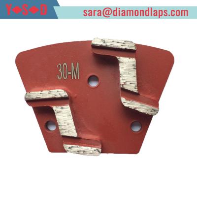 China Trapezoid Diamond Grinding shoes for concrete floor for sale