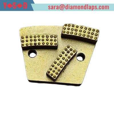 China Trapezoid Diamond Grinding shoes for concrete floor for sale
