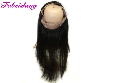 China Natural Black Straight 360 Lace Frontal Closure Virgin Brazilian Hair Weave for sale