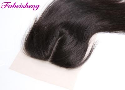 China Smooth 3 Way Part Lace Closure 4x4 Virgin Brazilian Hair Extensions Swiss Lace for sale