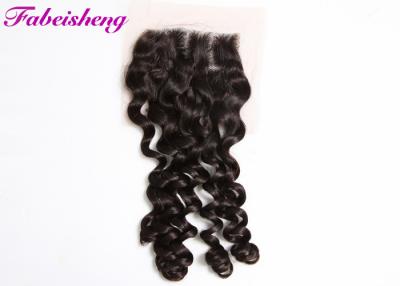 China Brazilian Curly Weave 4x4 Lace Closure 8 - 30 Inch Hair Extensions for sale