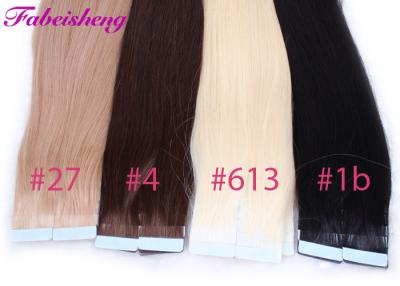 China Colored Russian Virgin Seamless Tape In Hair Extensions No Shedding 100% Unprocessed for sale