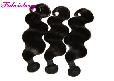 China Unprocessed Virgin Brazilian Hair Extensions , Black Virgin Brazilian Wavy Hair for sale