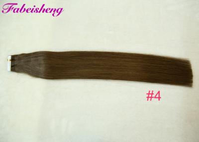 China Dyed And Ironed Tape In Human Hair Extensions Straight 40 Pcs / Bundle for sale