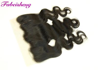 Chine Les cheveux indiens 13X4 de Vierge ont pré plumé l'embrouillement épais frontal de fin de dentelle - libérez à vendre