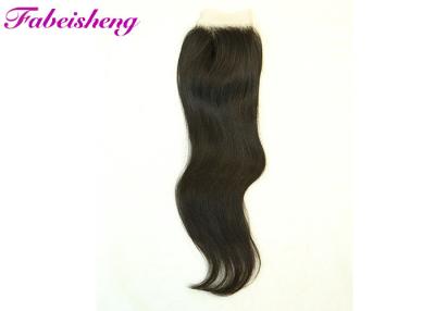 China Do fechamento reto do laço 4*4 do cabelo humano do Virgin cor 100% natural para mulheres negras à venda