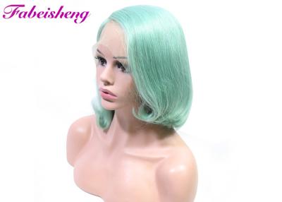 China Short Length Bob Front Lace Wig Virgin Human Hair 1b Customized Color for sale