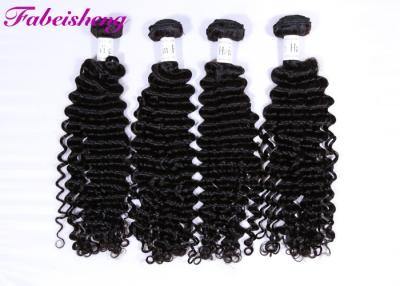 China Aligned Cuticle Brazilian Deep Wave Hair Extensions Natural Color ​BV SGS for sale