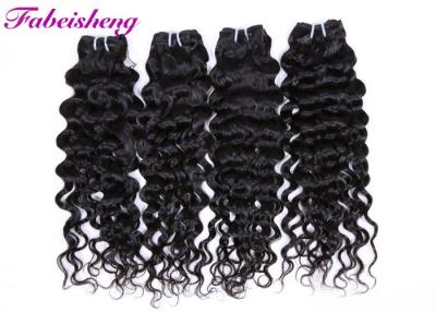 China #1 / #1B Color Virgin Brazilian Hair Bundles / Italian Wave Hair Weave for sale