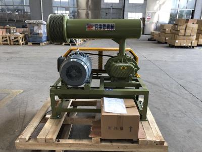 China 1.5KW-15KW BK Type Three Lobes Roots Blower Of Army Green With Low Noise Economical Energy Consumption for sale