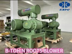 65m3/Min 0.06Mpa Cast Iron Three Lobe Roots Blower For Pneumatic Conveying