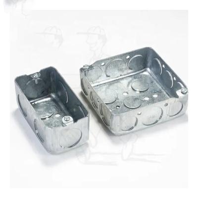 China Antirust Rectangular Electrical Junction Box Metal Clad Junction Box 1.0mm-1.6mm for sale