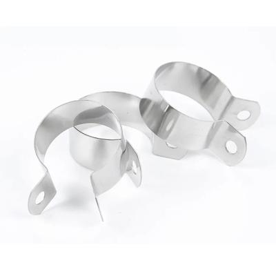 China 304 Stainless Steel Pipe Clamp two hole U Type Pipe Clamp  rust prevention for sale