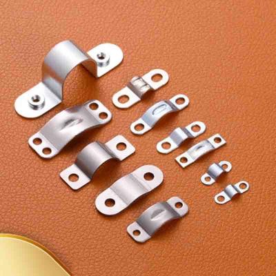 China Silver Hot Galvanized Metal Saddle Clip Corrosion Resistance for sale
