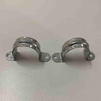 China Galvanized Surface C Shaped Metal Saddle Clip Pipe Fixing Accessories for sale