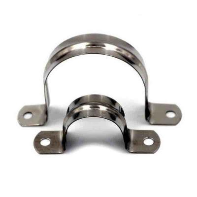 China Customized Processing 304 Stainless Steel Saddle Clip U Shaped Saddle Clamp antirust for sale