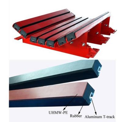 China Low Friction slide impact bar UHMWPE Rubber Conveyor Slider Bed for sale