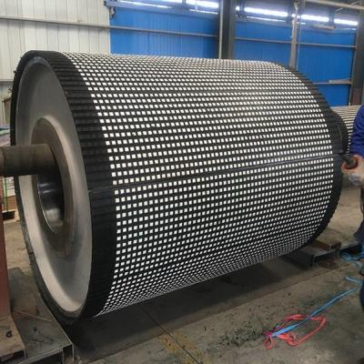 China Conveyor Drum Ceramic Bend Pulley Lagging Rubber Sheet for sale