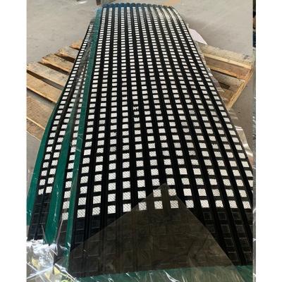 China Dimple Ceramic Tile Embedded In Rubber Lagging For Conveyor Pulley 500mm Width for sale