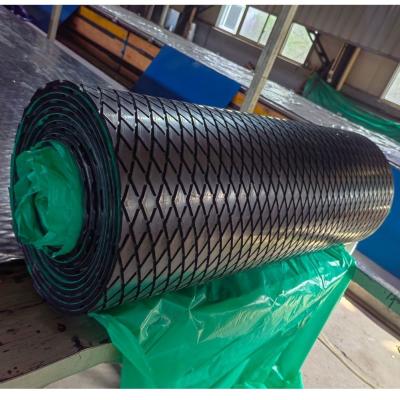 China Vulcanized Conveyor Drum Pulley Lagging Diamond Rubber Roller Lagging for sale