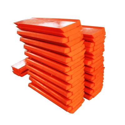 China Orange Red Polyurethane Snow Plow Edge Blade High Wear Resistant for sale