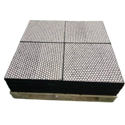 China Ceramic Abrasion Resistant Lining Plate Rubber Chute Liners Mining for sale