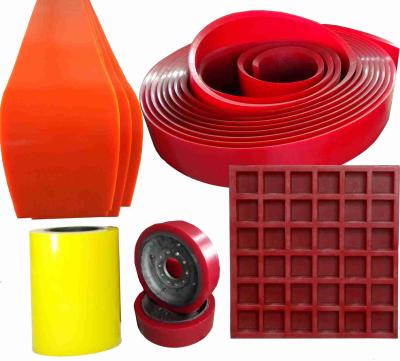 China Custom Made Casting Polyurethane Products PU Urethane Chute Liner Material for sale
