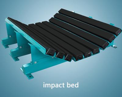 China Uhmwpe lleva - las cunas resistentes del impacto de la cama del impacto del transportador para las bandas transportadoras en venta