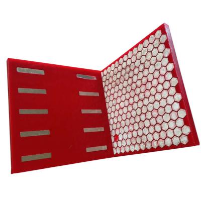 China Polyurethane Ceramic Conveyor Chute Liners Steel Backed Wear Resistant Lining for sale