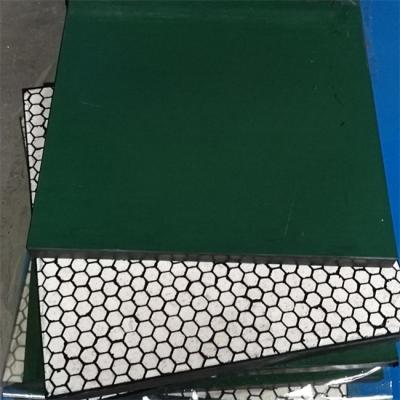 China Cn Bonding Layer Ceramic Wear Liner Alumina Ceramic Tiles For Mining Conveyor for sale