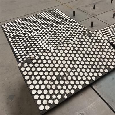China 95% High Alumina Ceramic Liner Rubber Ceramic Lining Steel Backing for sale