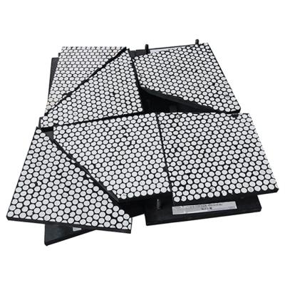 China Customized Wear Rubber Ceramic Liners Chute Ceramic Wear Tiles for sale
