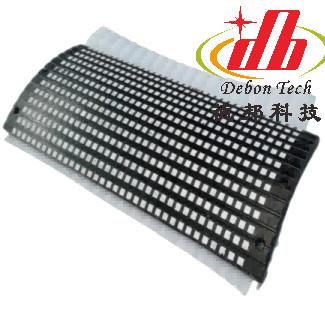 China Replaceable Bolt On Diamond Conveyor Pulley Lagging For Drive Pulley for sale