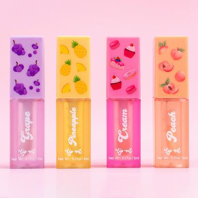 China Magia Color Natural Frutas Infusión de aceite para labios Hidratante para labios 5ml Personalización en venta