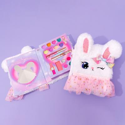 China Personalización de maquillaje juego juego conejo peludo maquillaje lindo conjuntos de regalos para niños en venta