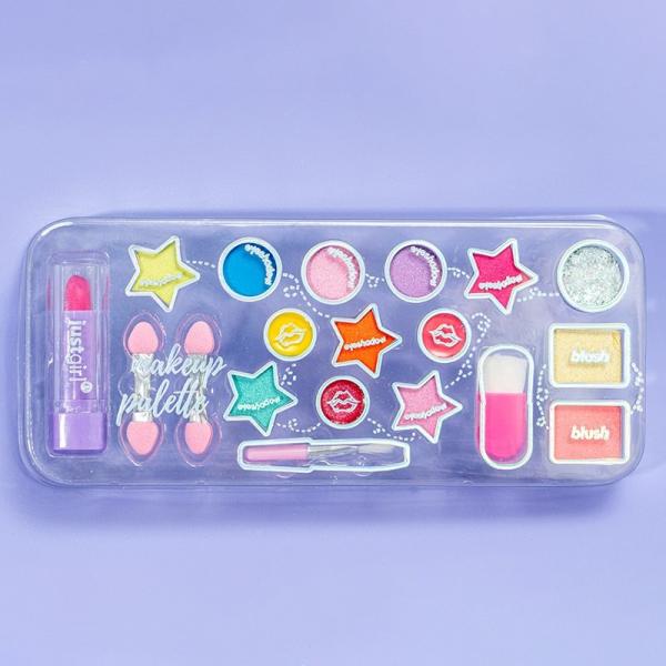 Quality Travel Friendly Play Makeup Kit Kids Cosmetic Set With Silicone Pop It Purse for sale