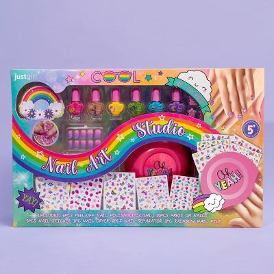 China Brinquedos de moda menina Kit de unhas para crianças com secador de unhas e esmalte de unhas Eco-friendly à venda