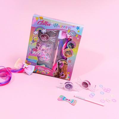 China Creative  Kids Hair Beauty Set Simple Fun Pretend Play Kids Cosmetic Toy for sale